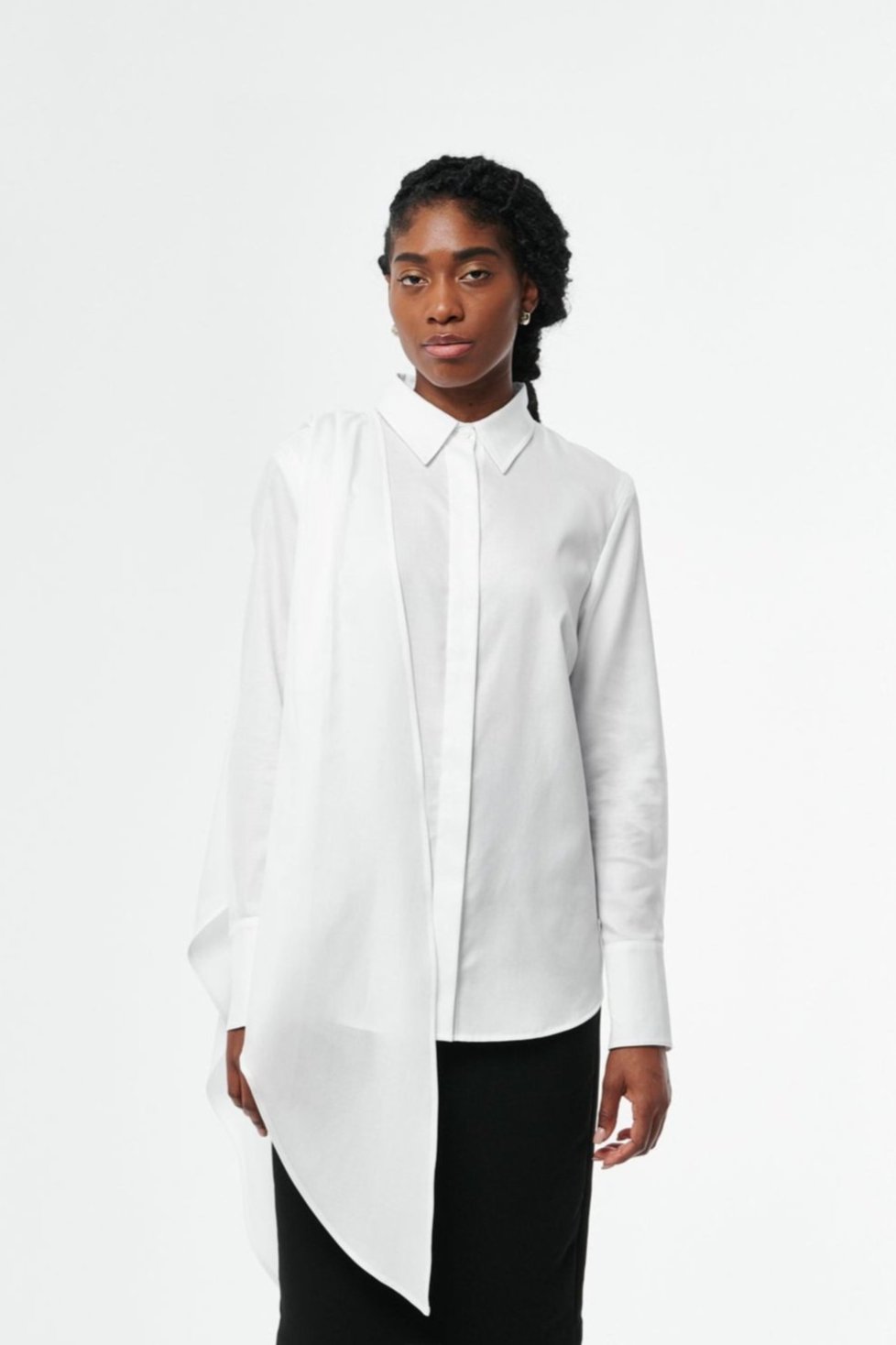 CAMISA Women's Button-Down Shirt with Removable Sleeves
