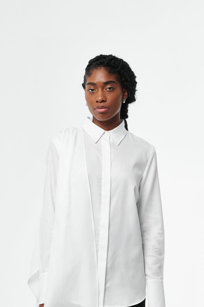 CAMISA 2.0 Classic Women's Button-Down with Removable Sleeves L / White CAMISA 2.0 Classic Women's Button-Down with Removable Sleeves L / White