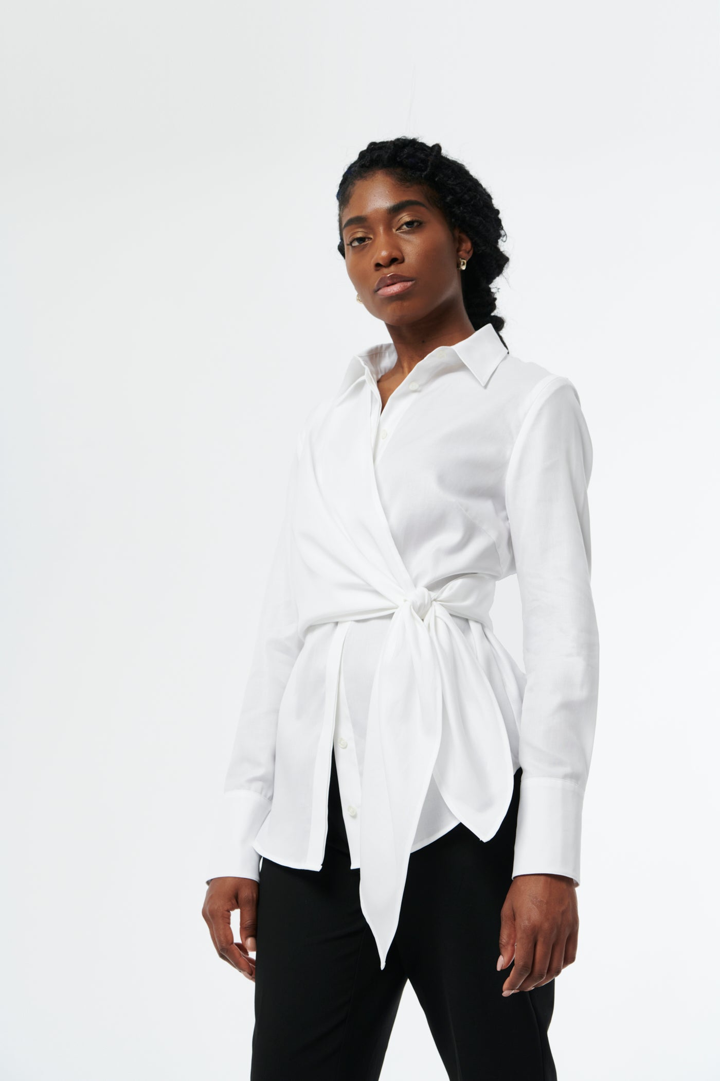 CAMISA Women's Button-Down Shirt with Removable Sleeves