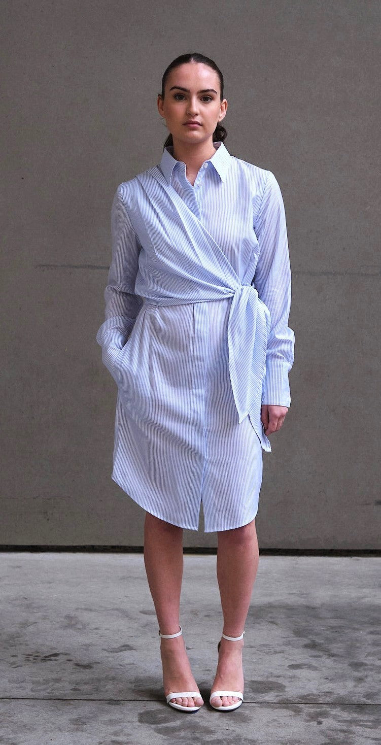 VESTIDO Shirtdress with Removable Sleeves