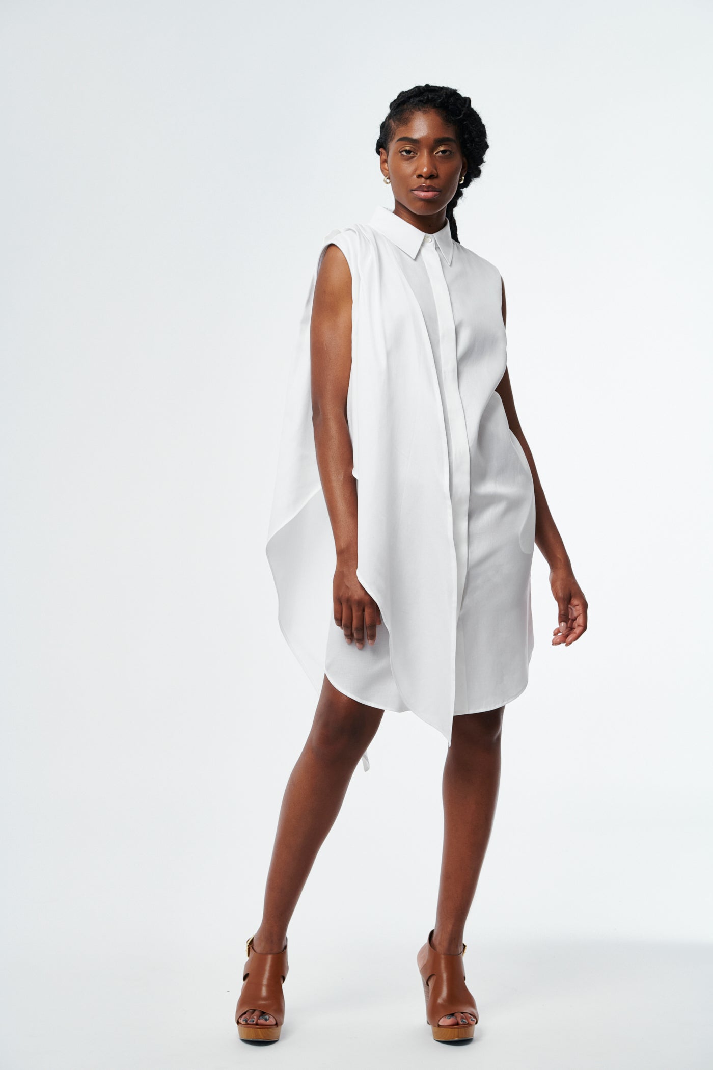 VESTIDO 2.0 Classic Shirt Dress with Removable Sleeves